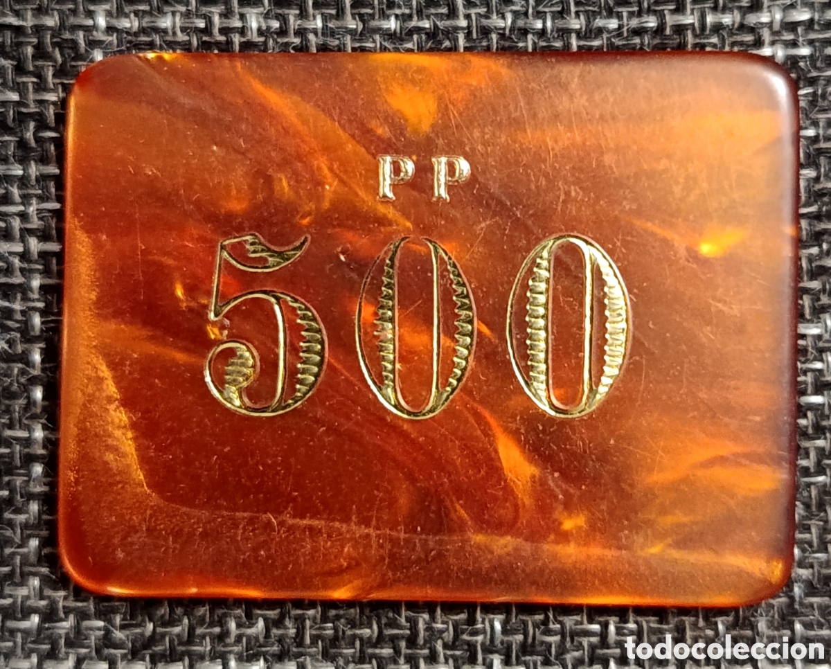 Monedas locales: Ficha casino 500 pts Motor Club Castell&oacute;n PP