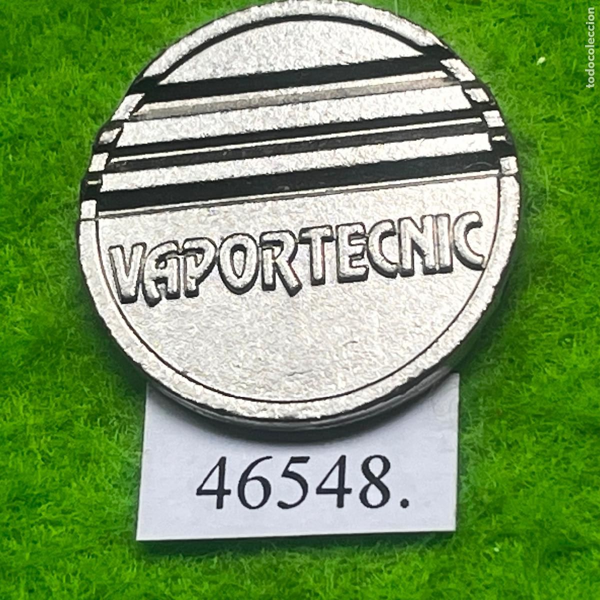 Monedas locales: Ficha Ruman&iacute;a, Vaportecnic, ranurada, autolavado, carwash, token, jet&oacute;n