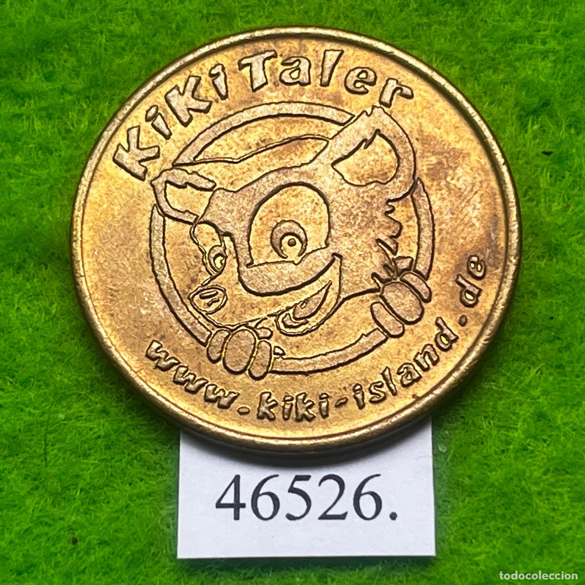 Monedas locales: Ficha Alemania Menden, KiKi Taler, Island, Kibmer's Kinderparadies, juegos recreativos, token, jeton