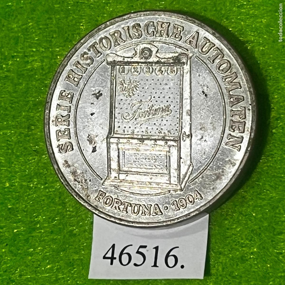 Monedas locales: Ficha Alemania, Historische Automaten 1992, ALLE SPIELE UNTER DER SONN, Fortuna 1904, token, jet&oacute;n