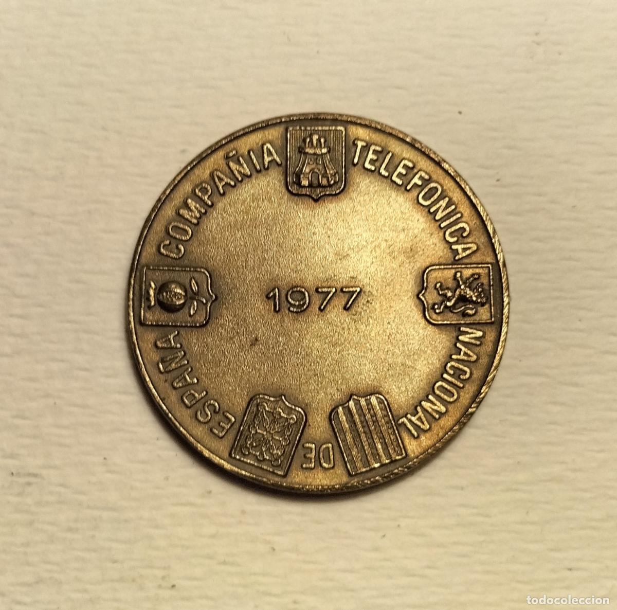 Monedas locales: FICHA COMERCIAL TELEF&Oacute;NICA 1975 - Foto 2