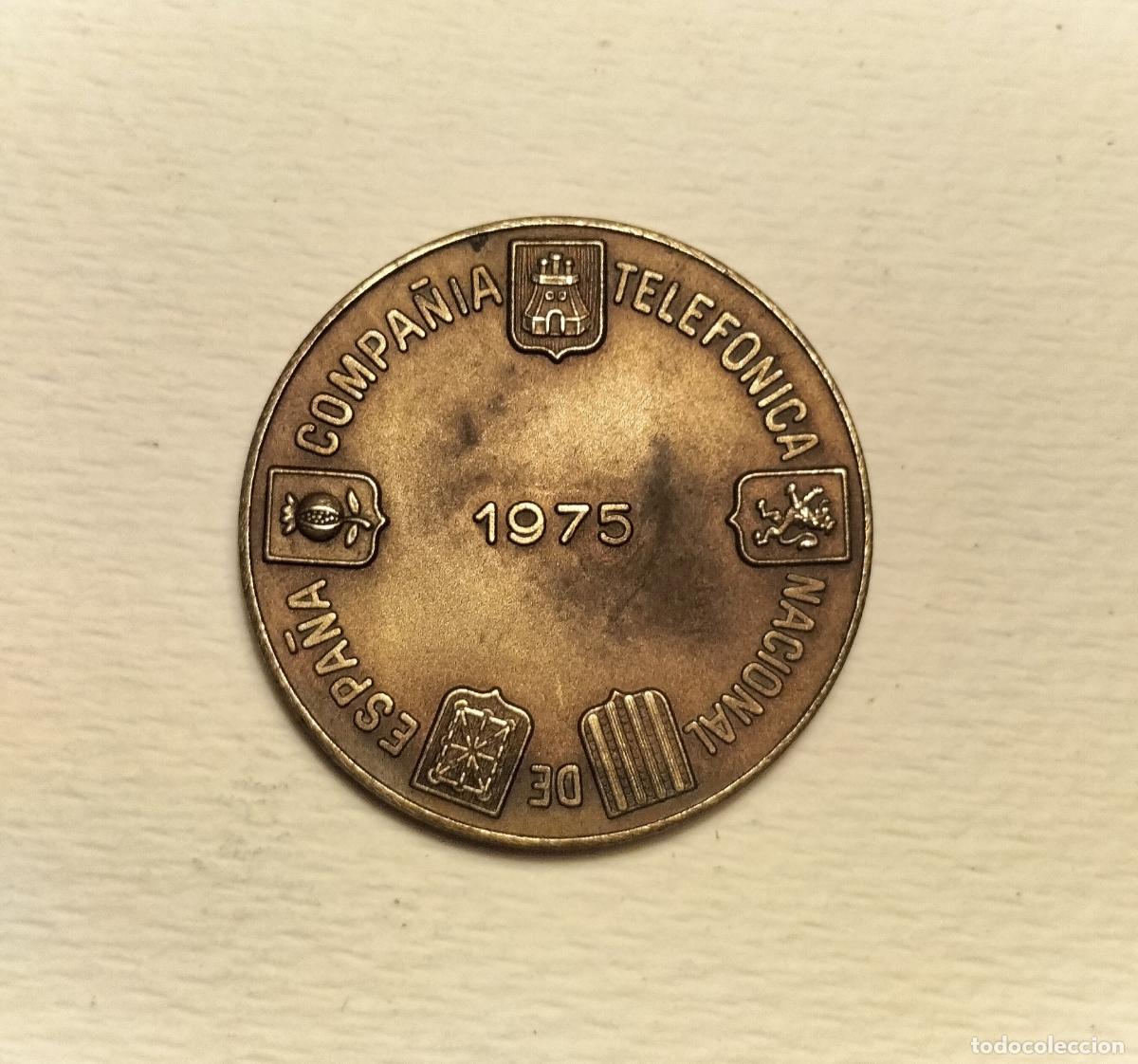 Monedas locales: FICHA COMERCIAL TELEF&Oacute;NICA 1975 - Foto 2