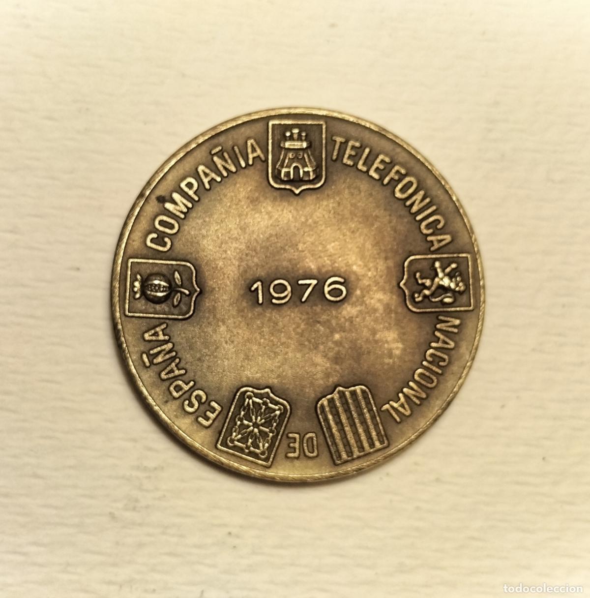 Monedas locales: FICHA COMERCIAL TELEF&Oacute;NICA 1976 - Foto 2