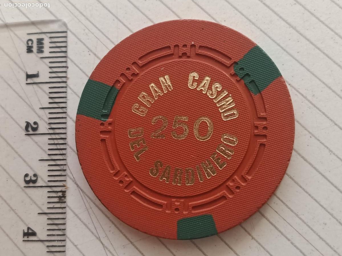 Monedas locales: Ficha Gran Casino del Sardinero Santander CANTABRIA 250 pesetas