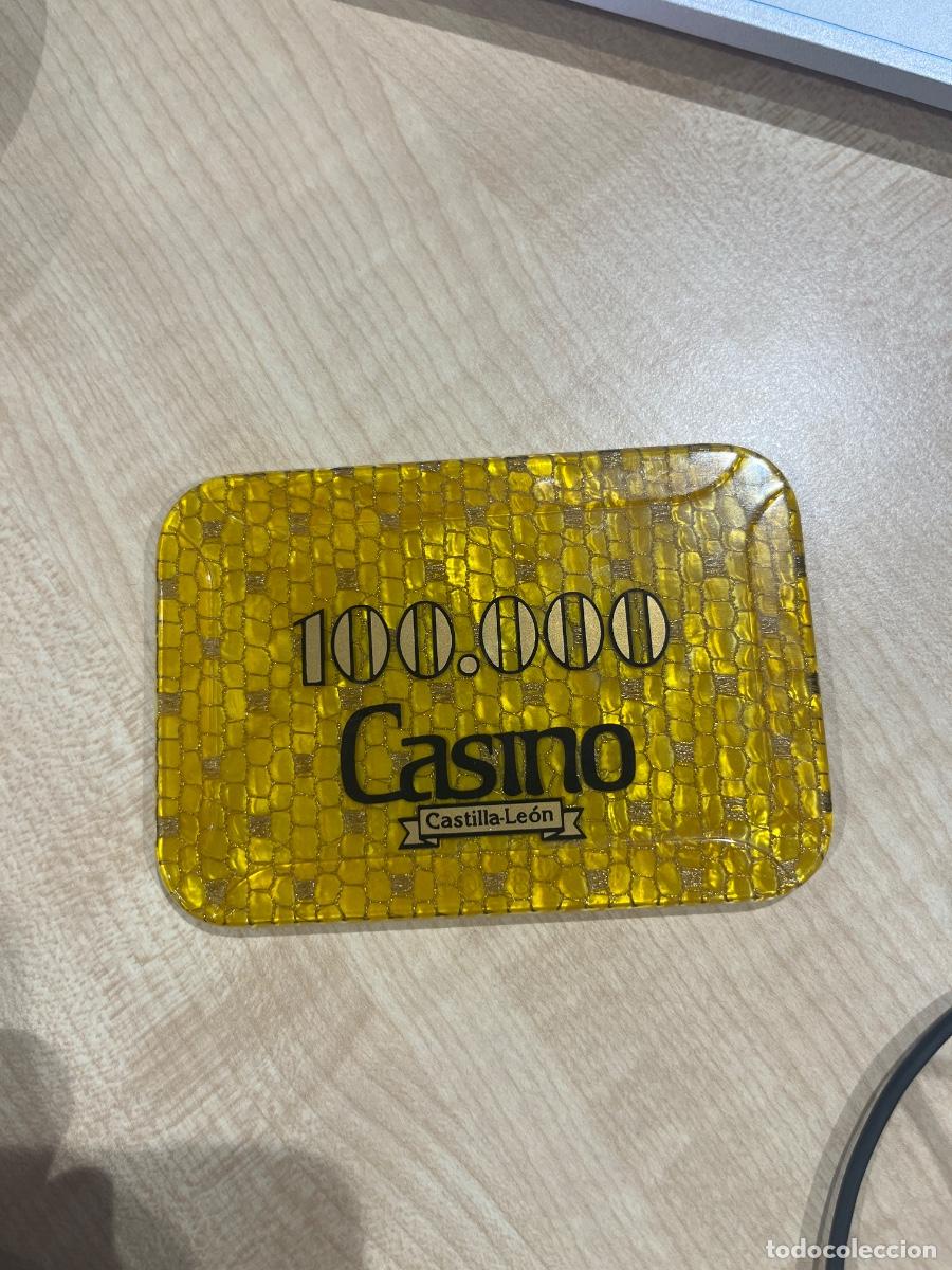 Monedas locales: FICHA CASINO CASTILLA Y LEON DE 100.000 Pesetas