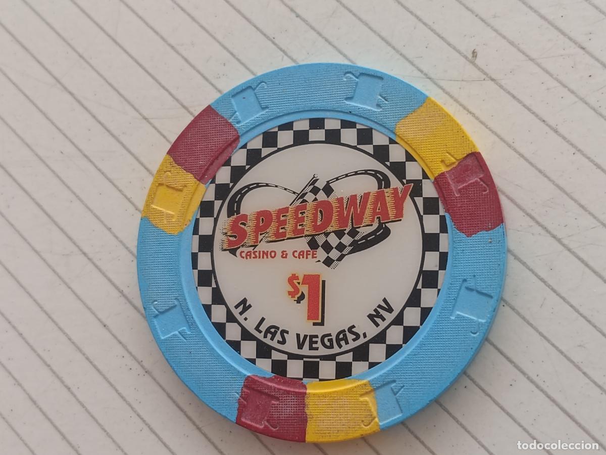 Monedas locales: Casino Speedway. Ficha de 1 dollar. Las Vegas, Estados Unidos