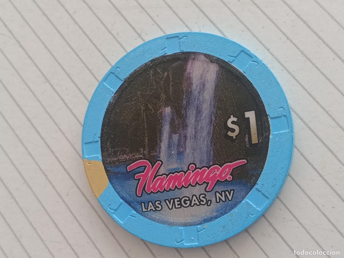 Monedas locales: Casino Flamingo. Ficha de 1 dollar. Las Vegas, Estados Unidos