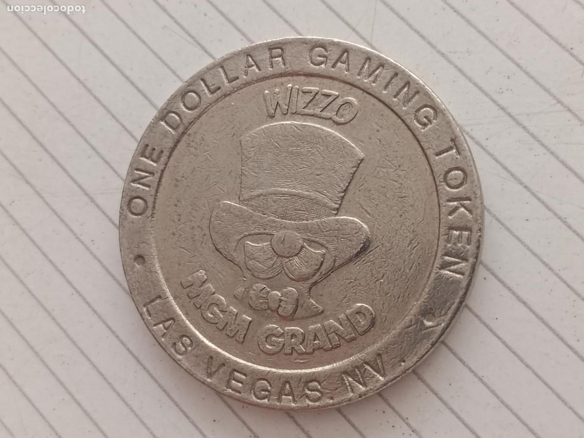 Monedas locales: Casino MGM Grand, 1993. Ficha de 1 dollar. Las Vegas, Estados Unidos