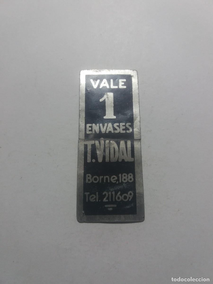 Monedas locales: Ficha Cooperativa VALE 1 Envases T.VIDAL Borne 188