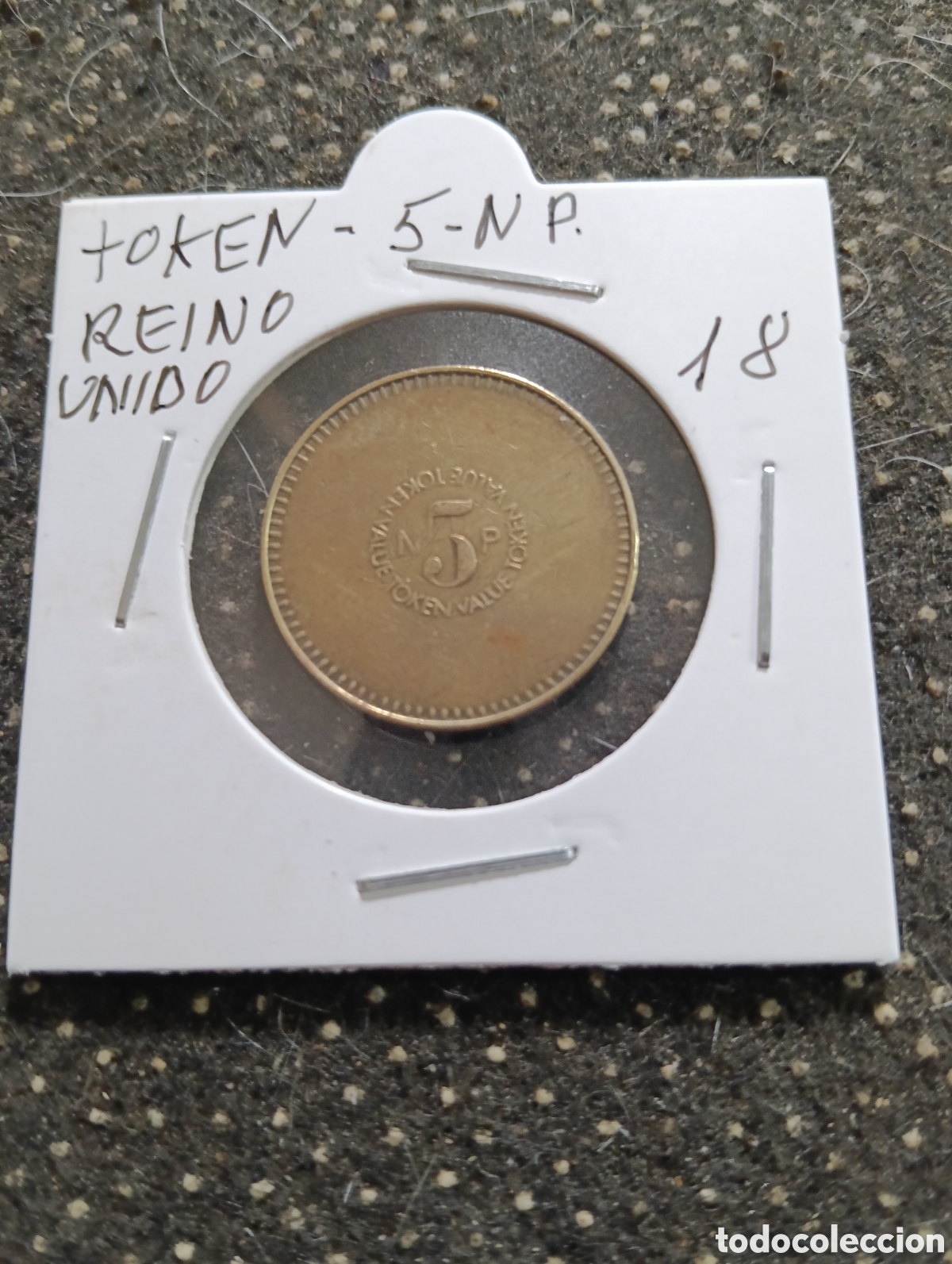 Monedas locales: Token o Jeton 5 NP Reino Unido