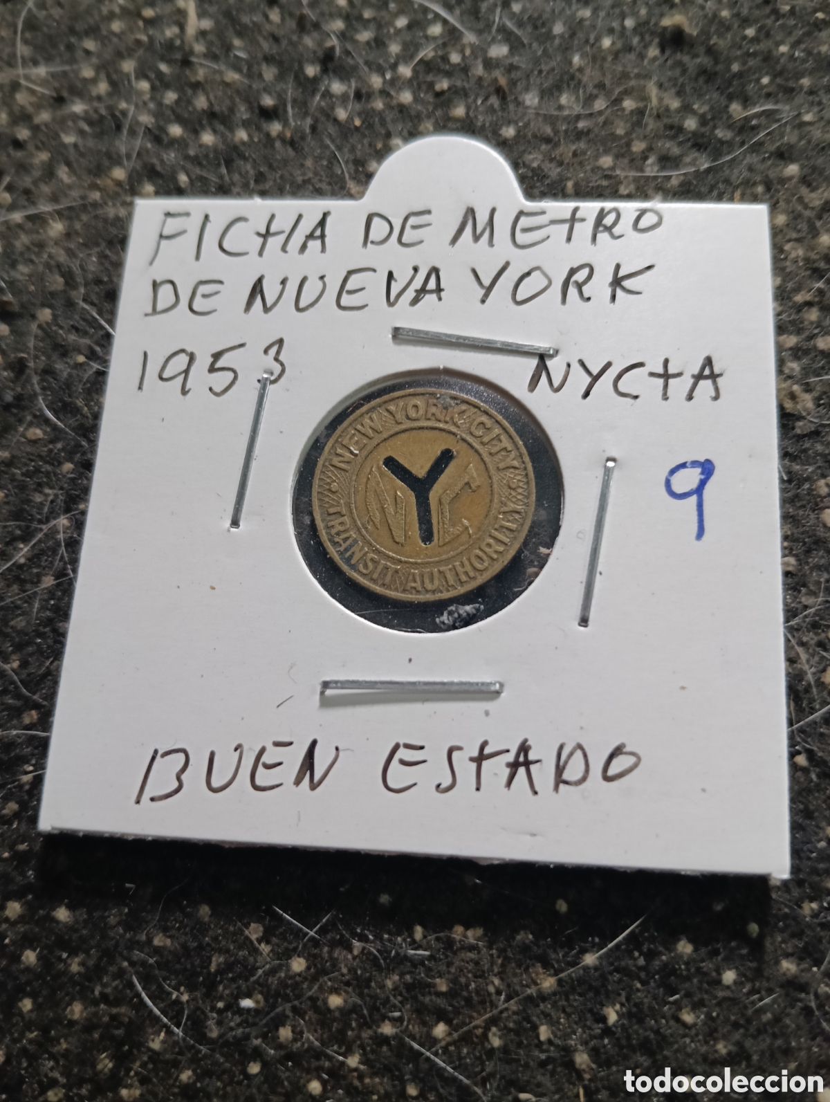 Monedas locales: Token o Jeton Ficha de Metro de Nueva York 1953