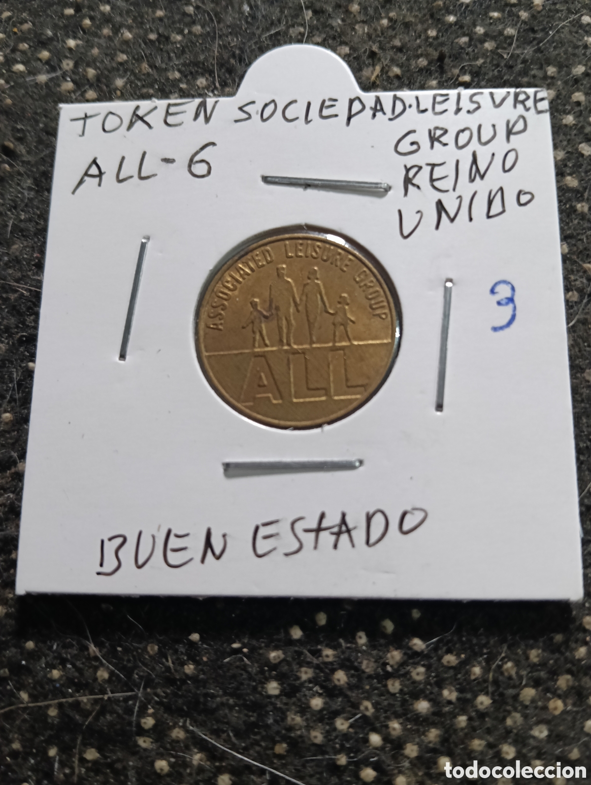 Monedas locales: Token o Jeton Ficha recreativa sociedad Leisure Group Reino Unido