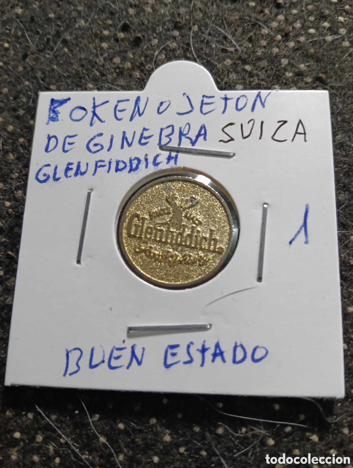 Monedas locales: Token o Jeton Ficha recreativa de Ginebra Suiza Glenfiddich