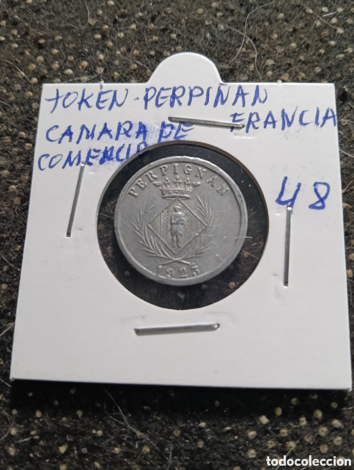 Monedas locales: Token o Jeton Perpi&ntilde;an Francia c&aacute;mara de comercio