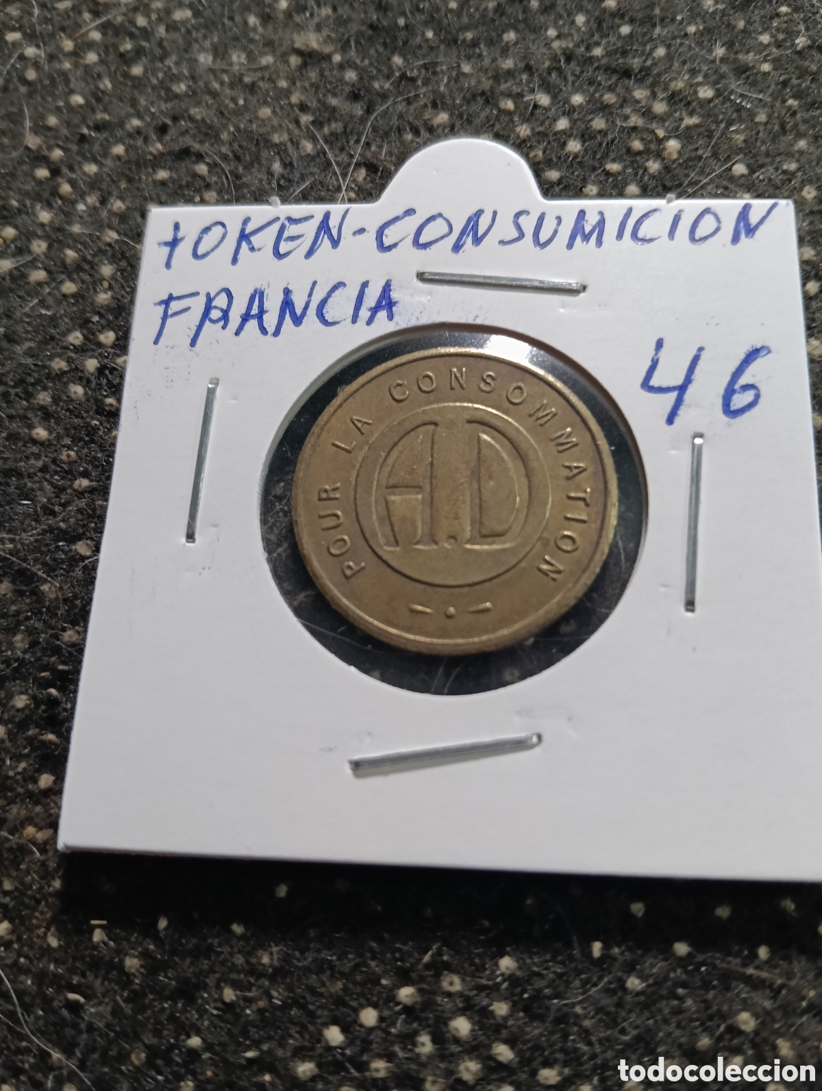Monedas locales: Token o Jeton Francia ficha de consumici&oacute;n o recreativa