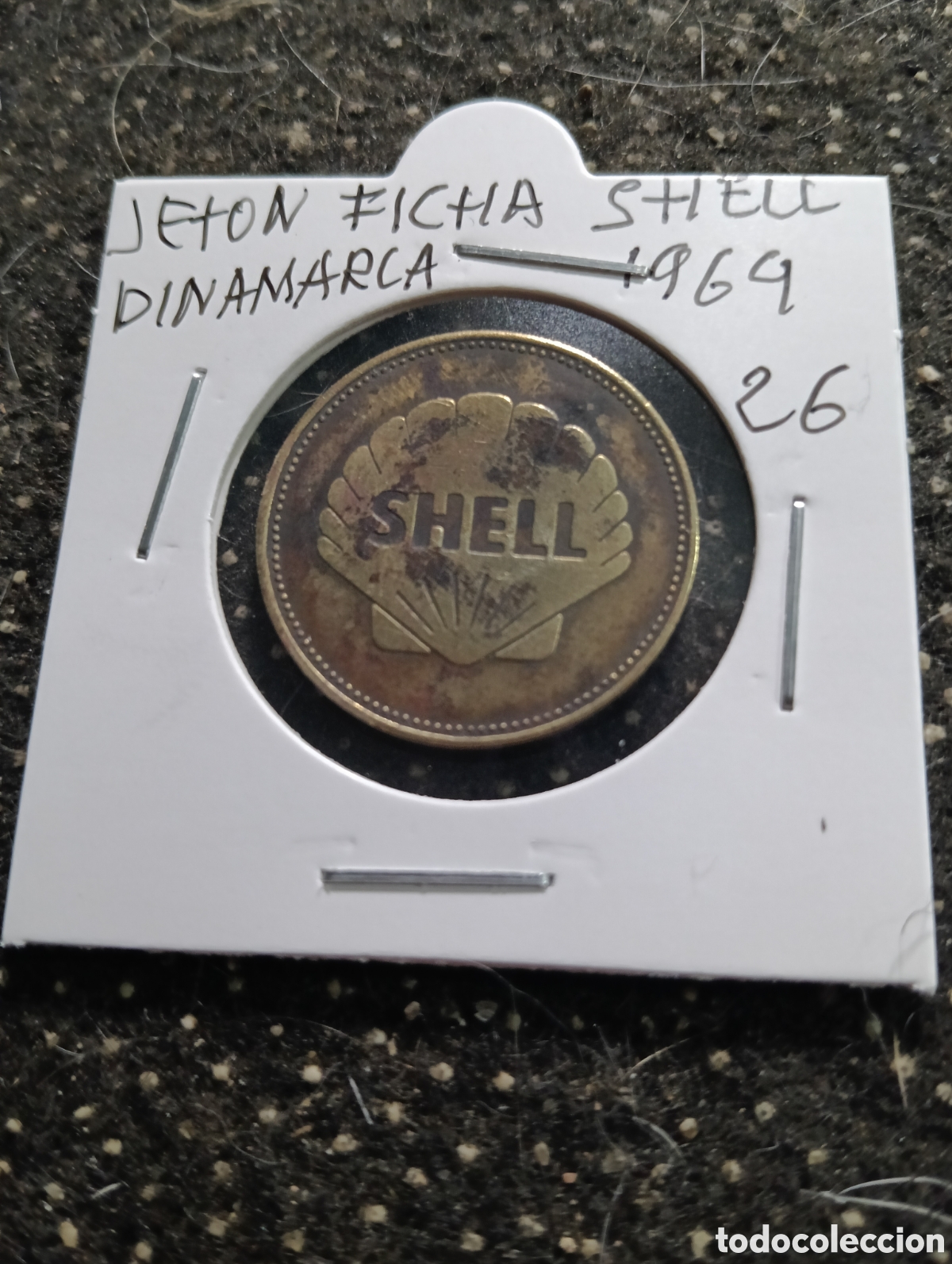 Monedas locales: Token o Jeton Dinamarca Shell 1969