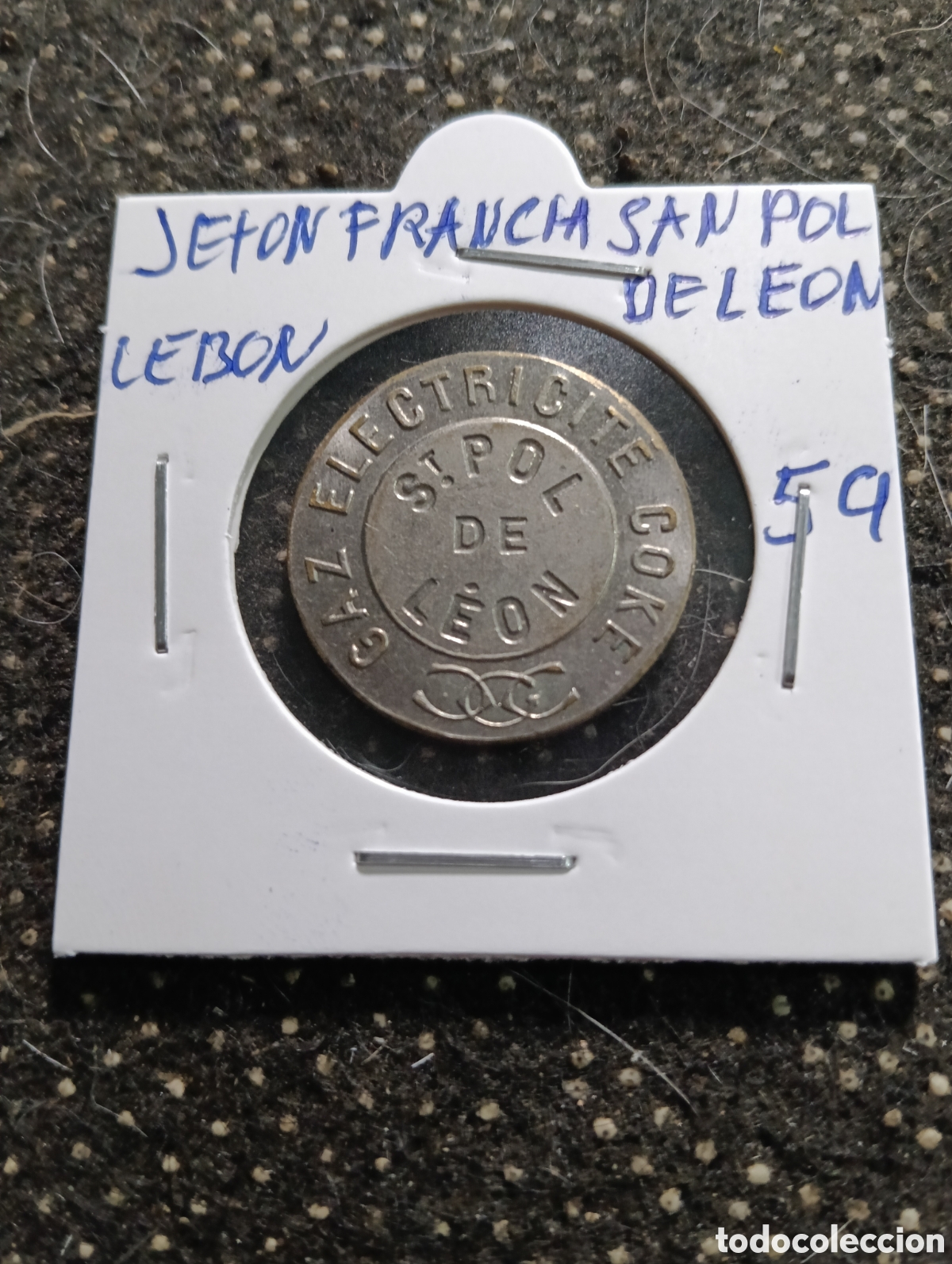Monedas locales: Token o Jeton San Pol de Le&oacute;n Lebon Francia