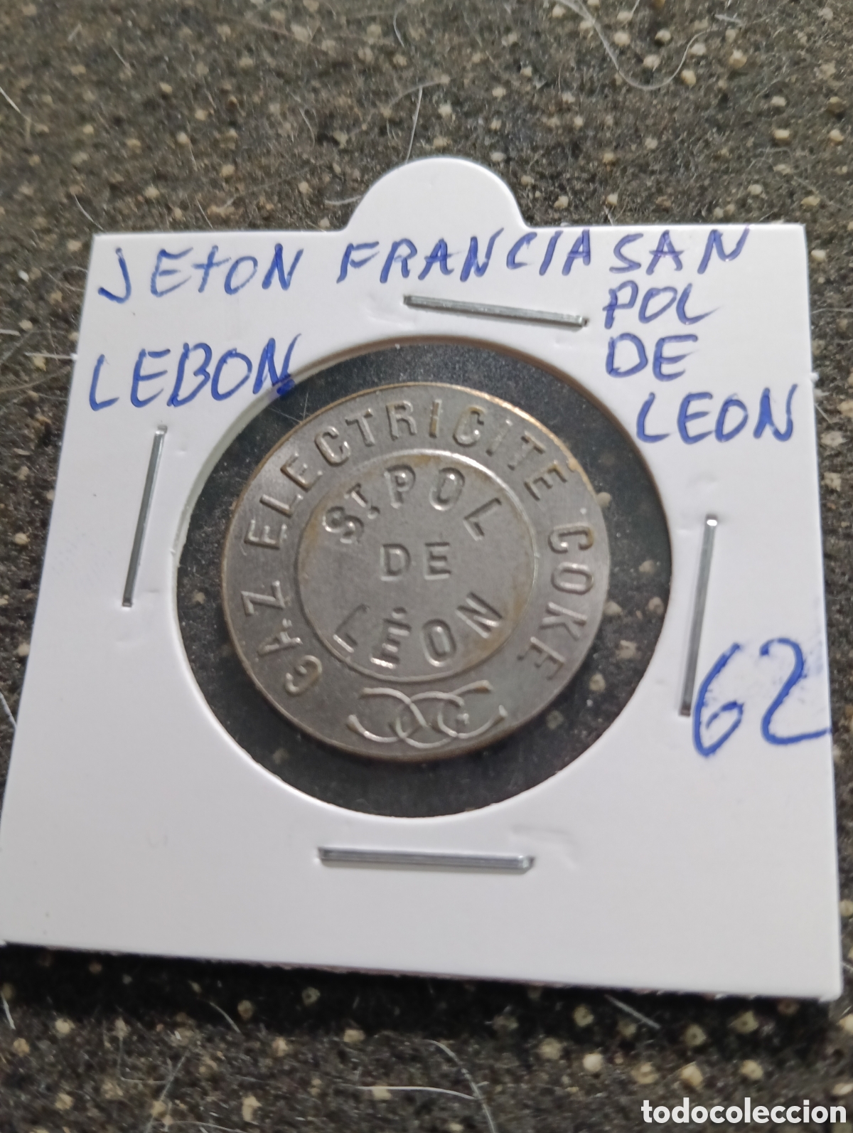 Monedas locales: Token o Jeton San Pol de Le&oacute;n Lebon Francia
