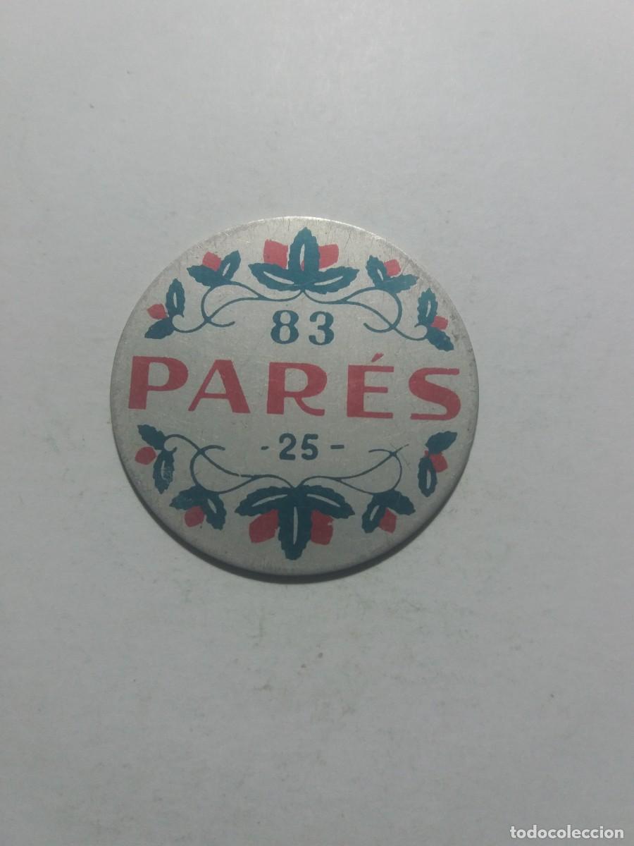 Monedas locales: Ficha Cooperativa 25 PAR&Eacute;S Borne,83