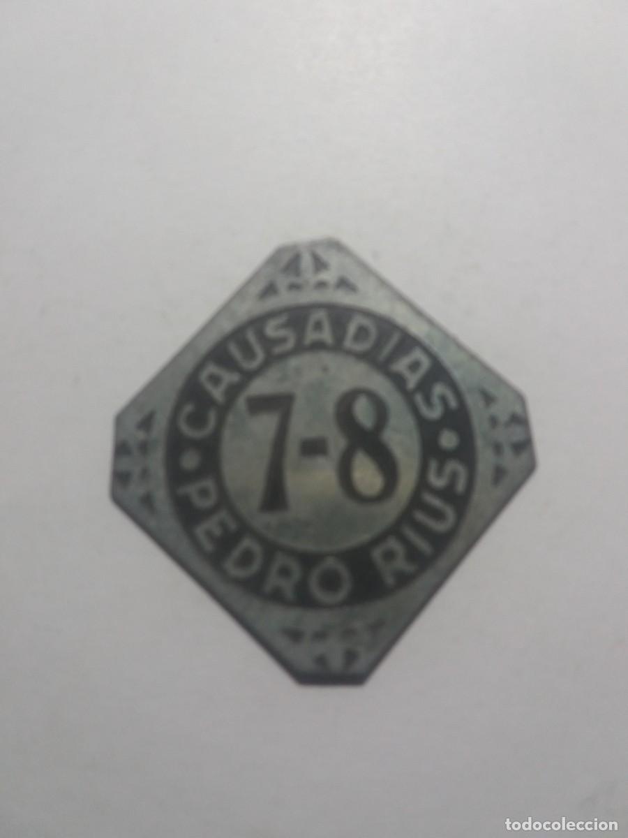 Monedas locales: Ficha Cooperativa CAUSADIAS-PEDRO RIUS 7-8