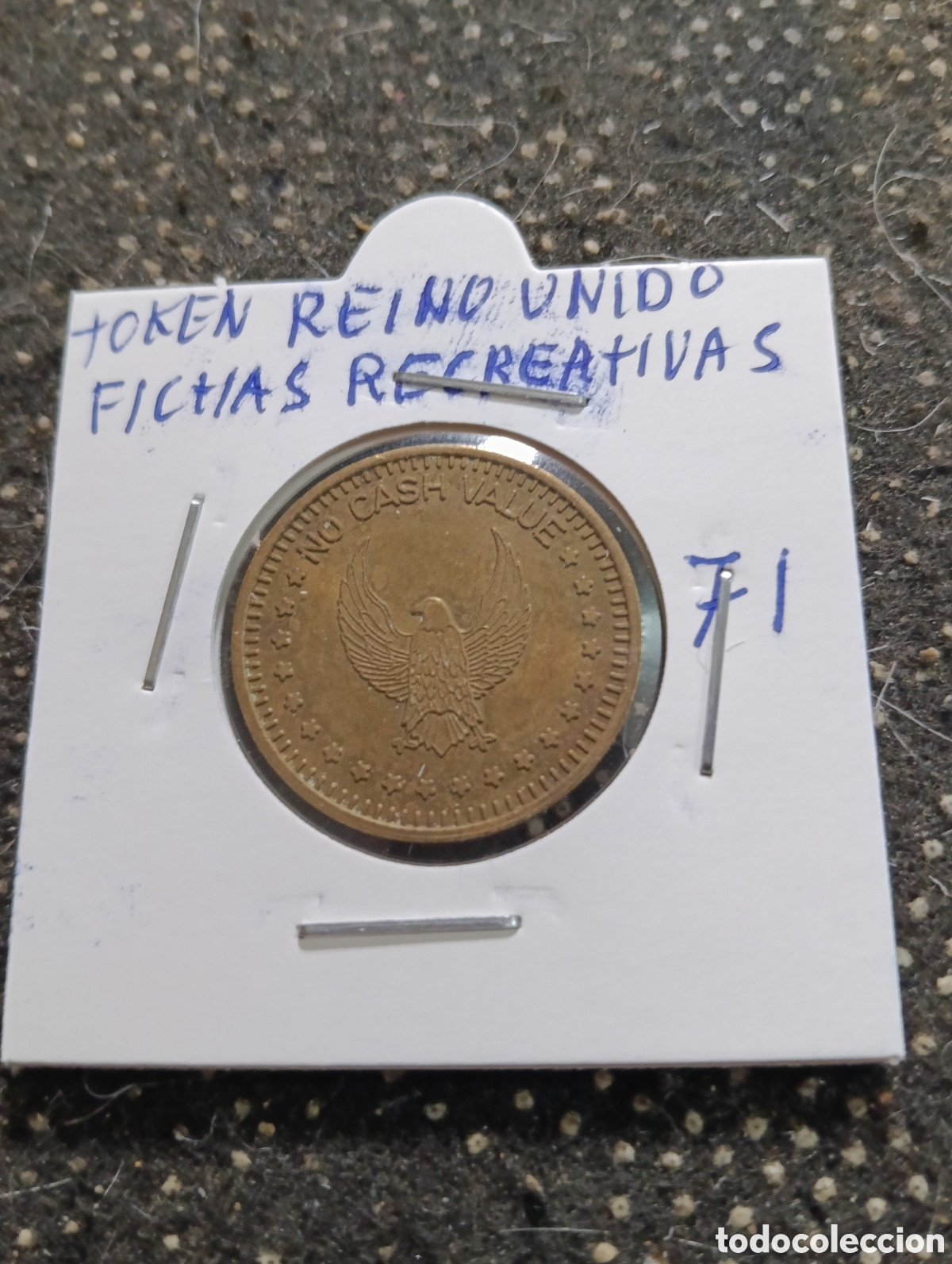 Monedas locales: Token o Jeton Reino Unido Fichas Recreativas