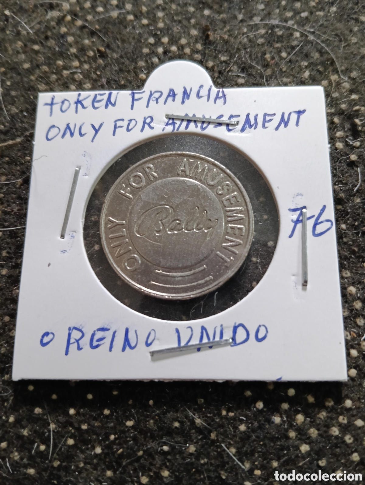 Monedas locales: Token o Jeton Francia o Reino Unido Only For Amusement