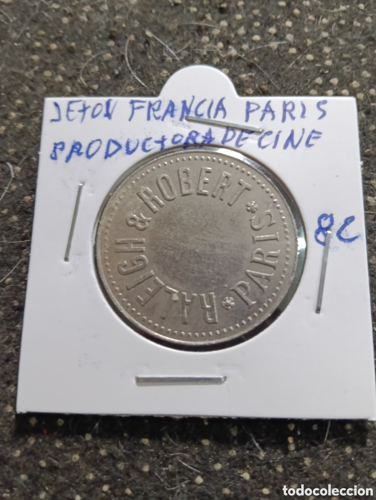 Monedas locales: Token o Jeton Francia Paris Reproductora de cine