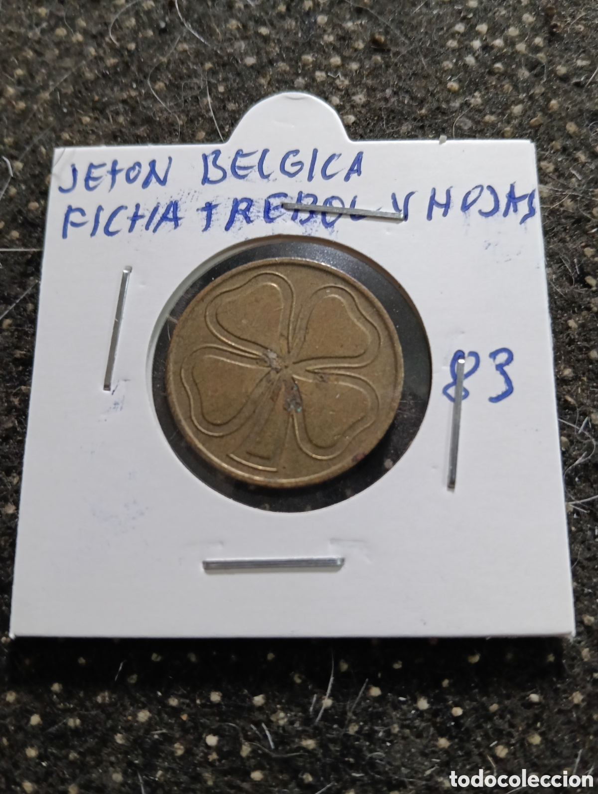 Monedas locales: Token o Jeton B&eacute;lgica Ficha tr&eacute;bol de 4 hojas
