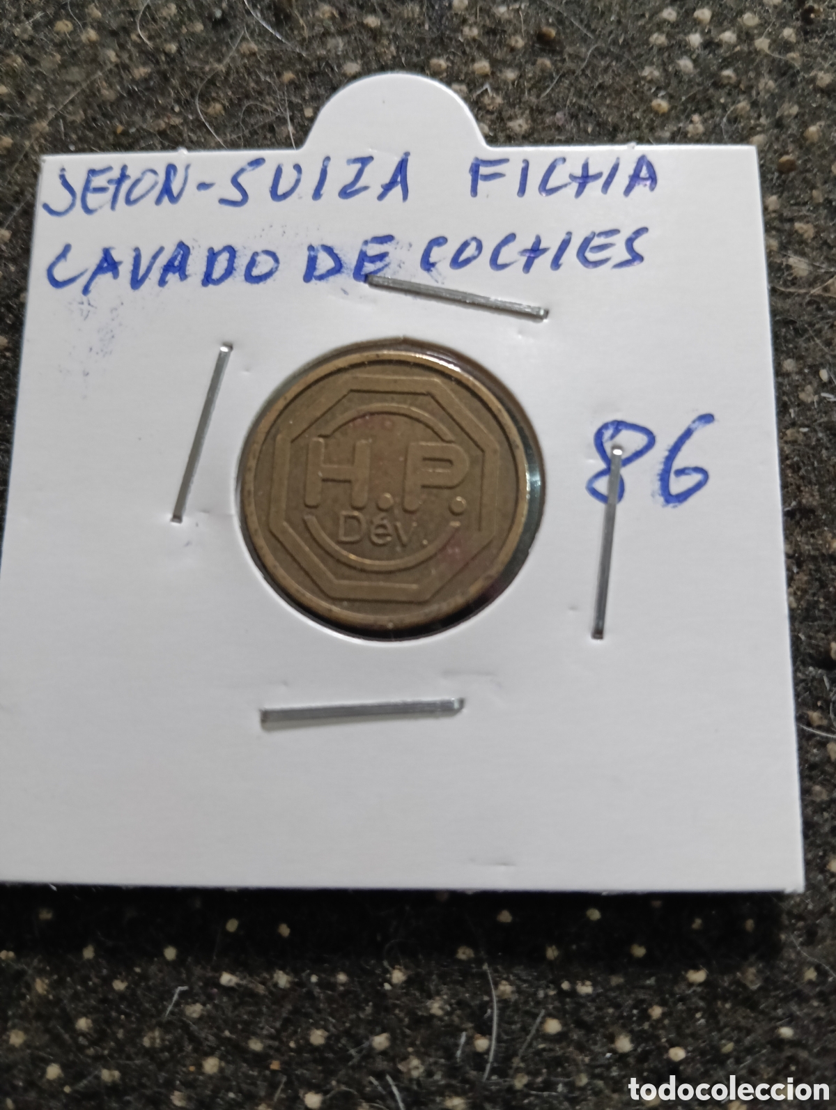 Monedas locales: Token o Jeton Suiza ficha lavado de coches
