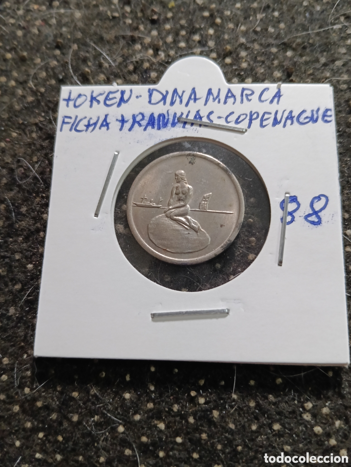 Monedas locales: Token o Jeton Dinamarca ficha Tranv&iacute;as de Copenhague