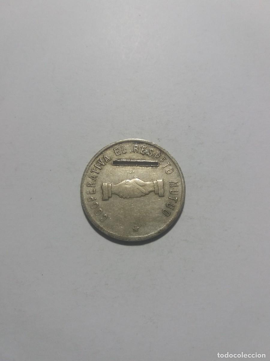 Monedas locales: Ficha Cooperativa 1 Peseta EL RESPETO MUTUO Hospitalet de LLobregat