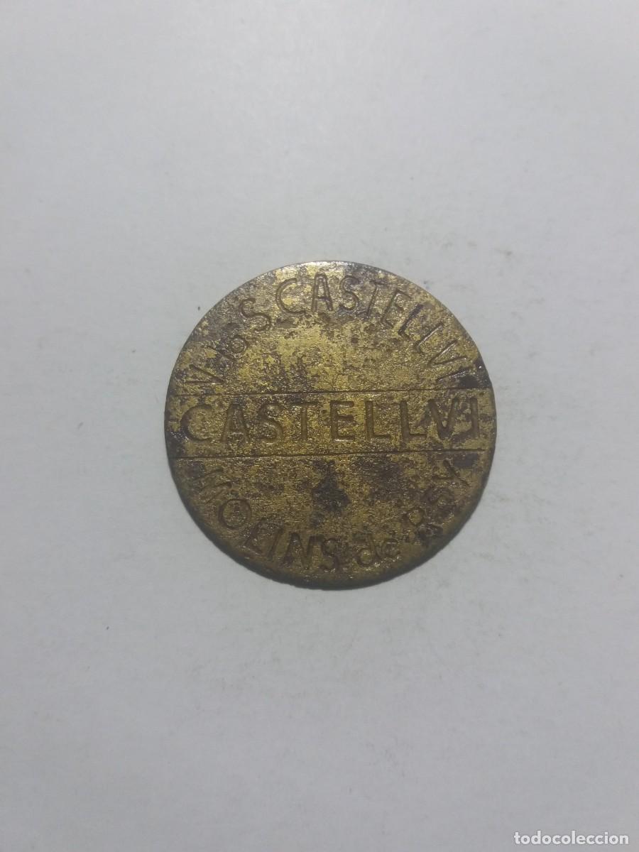 Monedas locales: Ficha Cooperativa Vda.S. CASTELLVI Molins de Rey