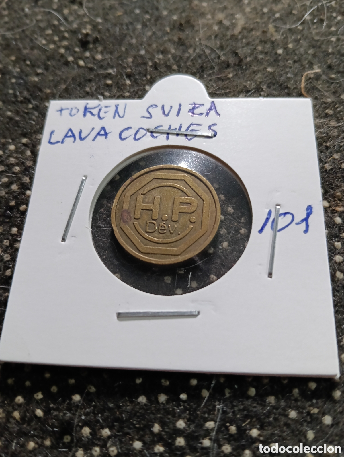 Monedas locales: Token o Jeton Suiza ficha de lavado de coches