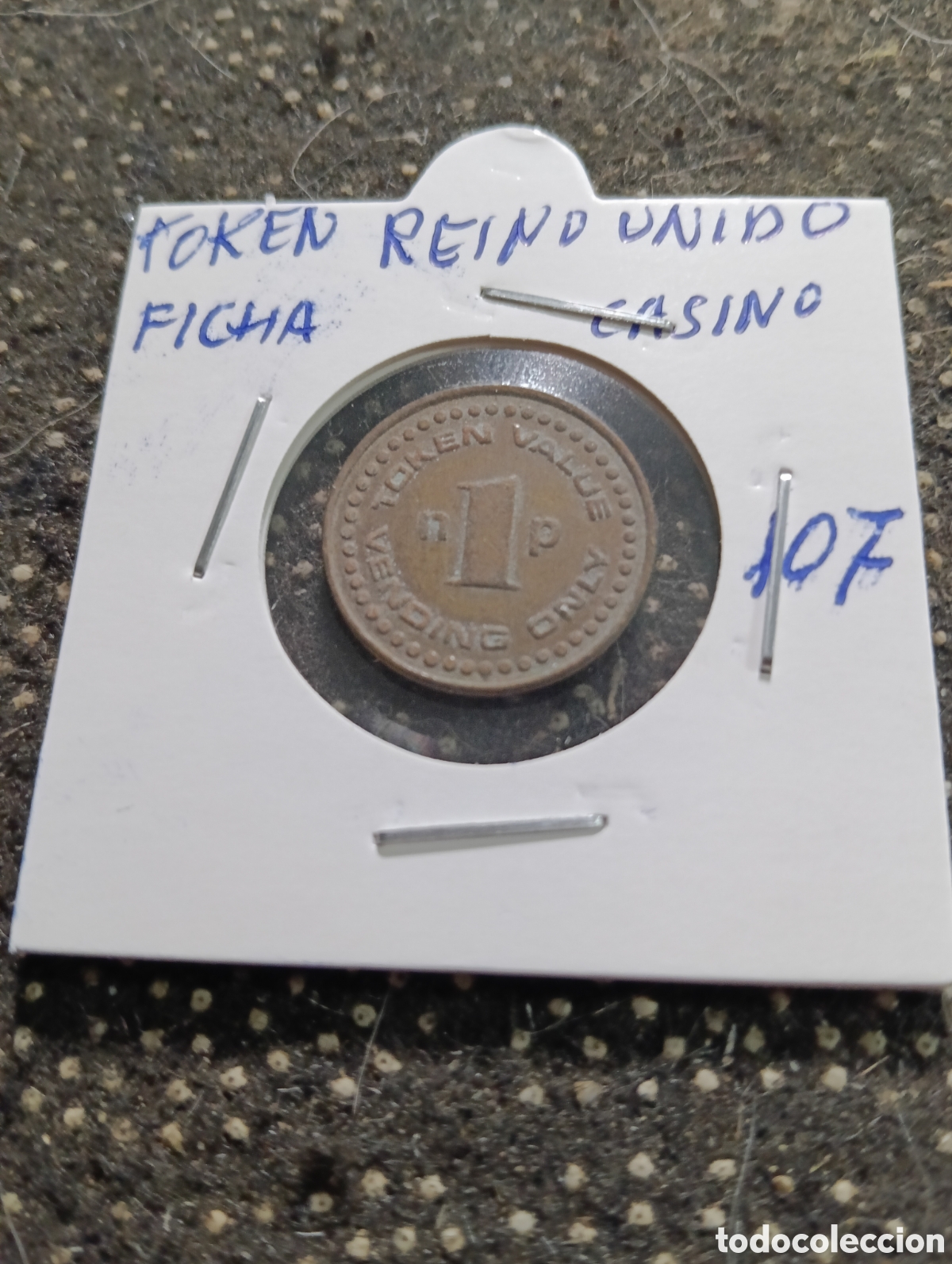 Monedas locales: Token o Jeton Reino Unido ficha de Casino