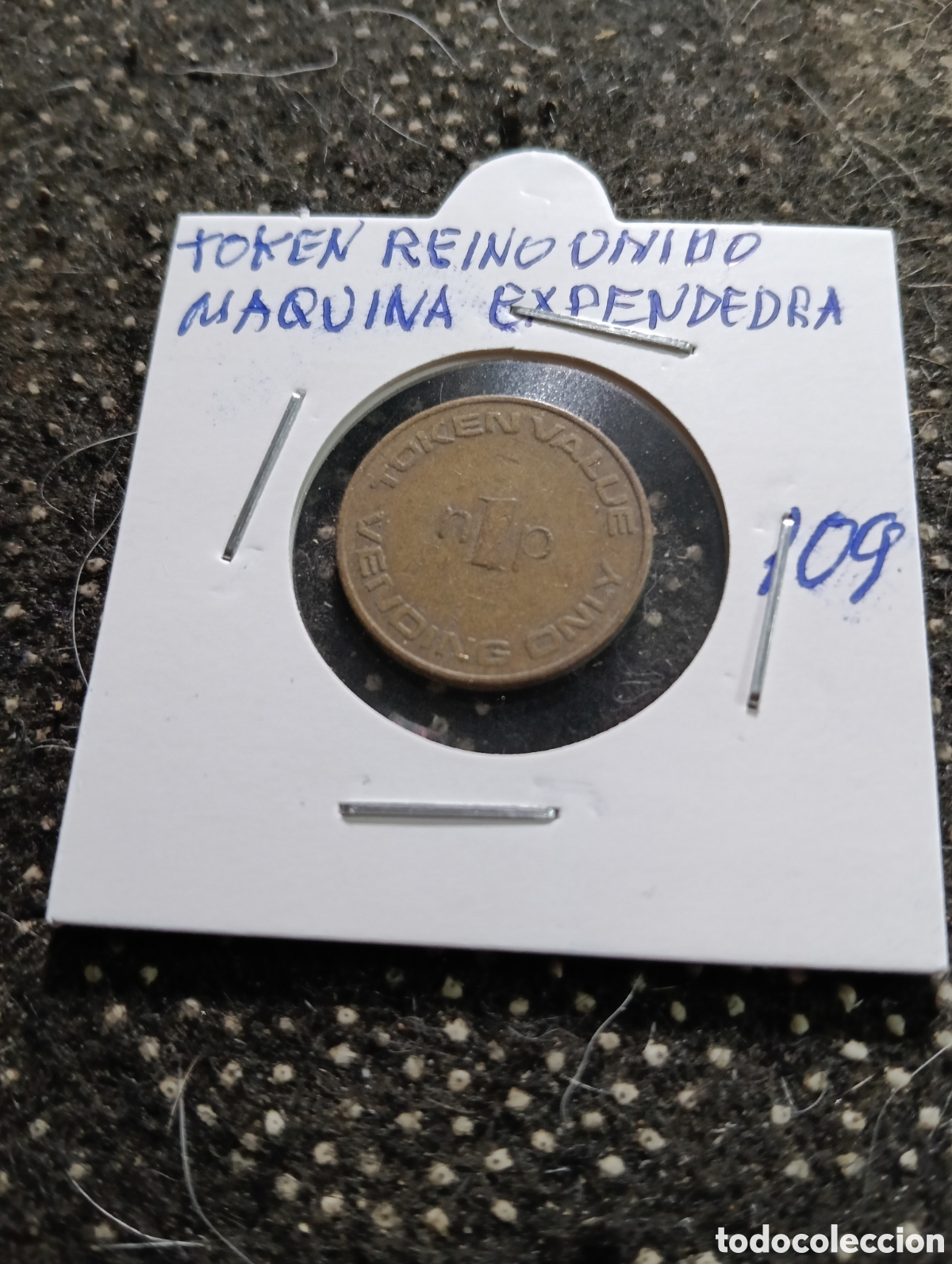Monedas locales: Token o Jeton Reino Unido Maquinas Expendedoras