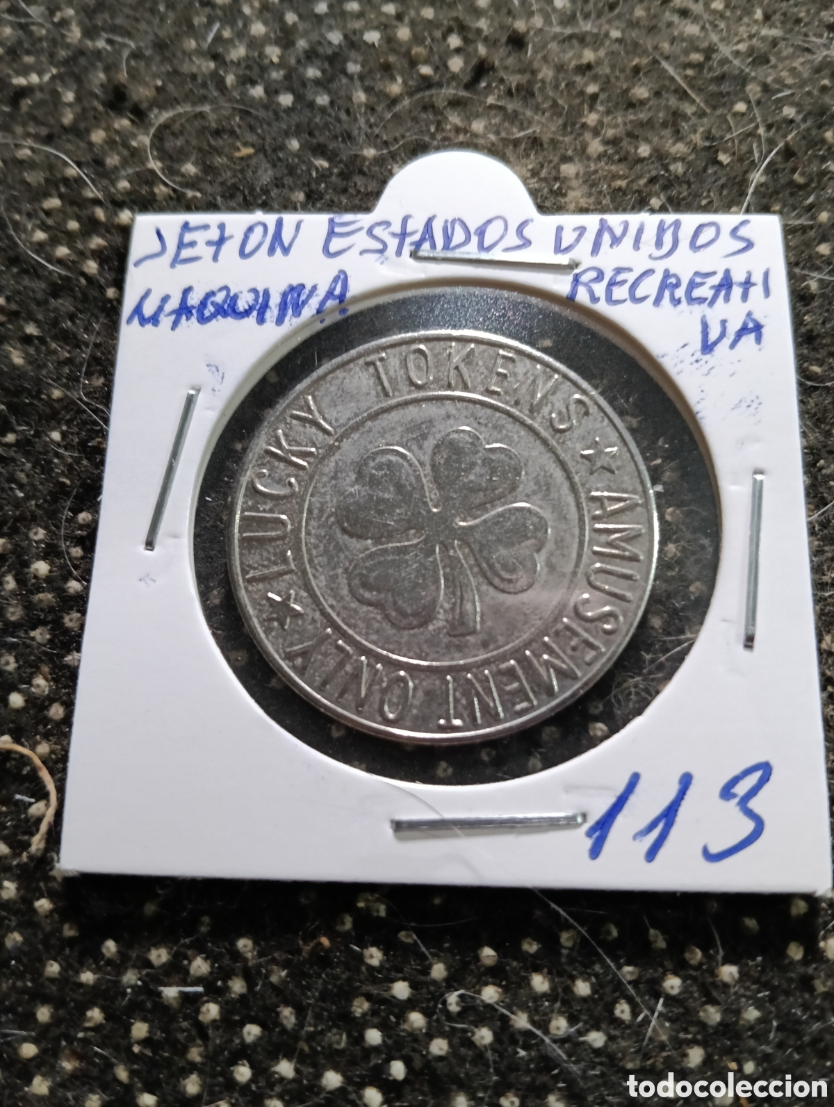 Monedas locales: Token o Jeton Estados Unidos ficha Maquinas Recreativas