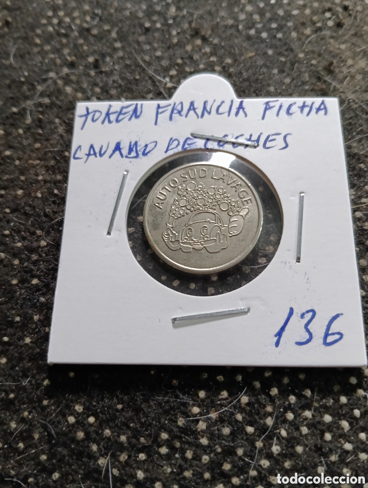 Monedas locales: Token o Jeton Francia Ficha lavado de coches
