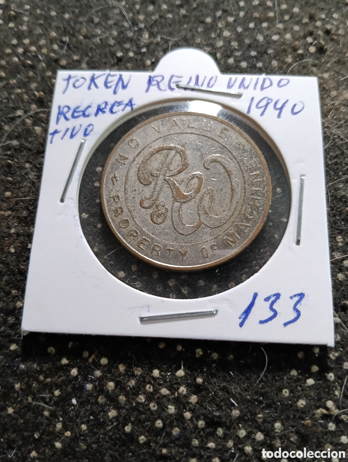 Monedas locales: Token o Jeton Reino Unido 1940 Recreativas