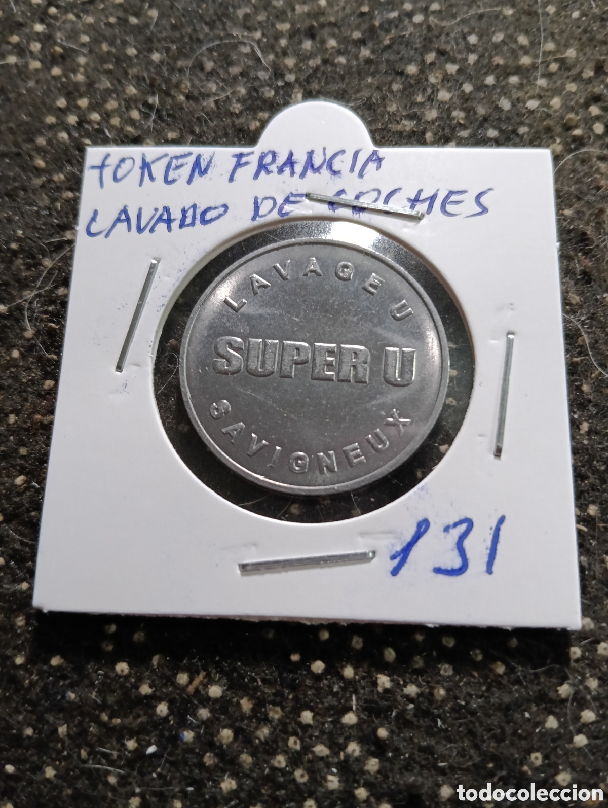 Monedas locales: Token o Jeton Francia Ficha lavado de coches