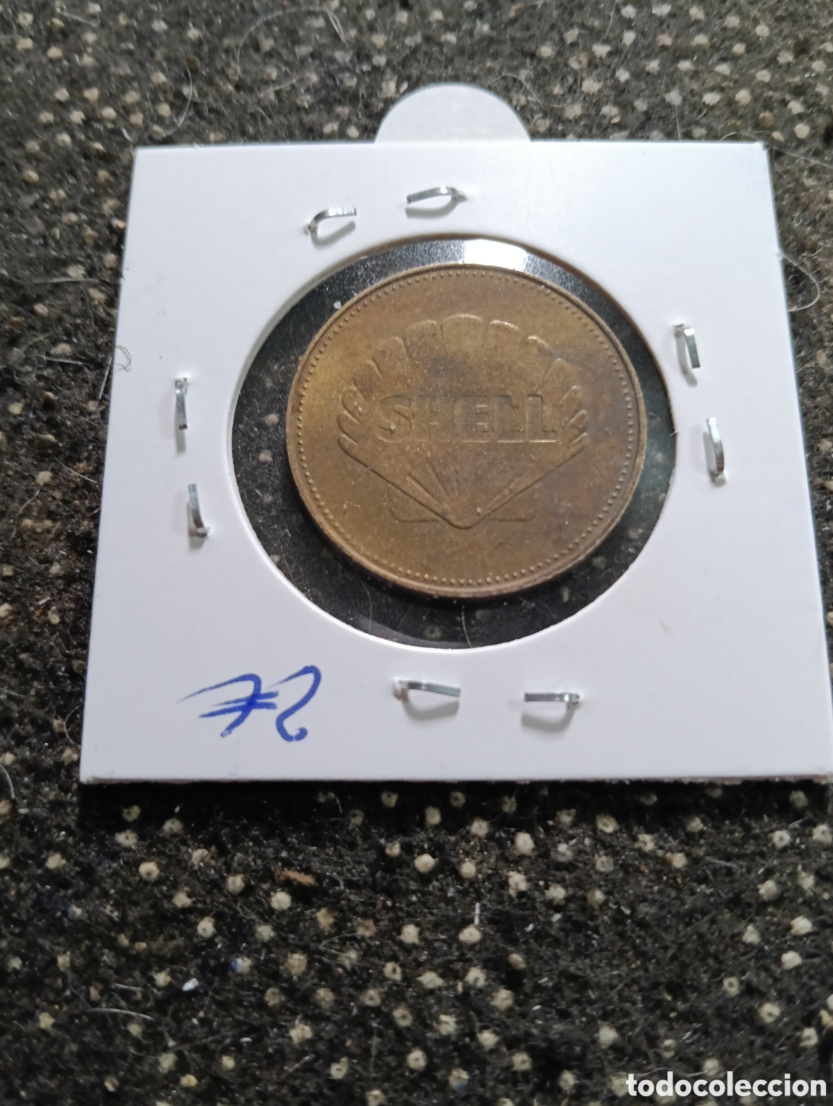 Monedas locales: Token o Jeton Francia Shell la luna Armstrong 1966 - Foto 2