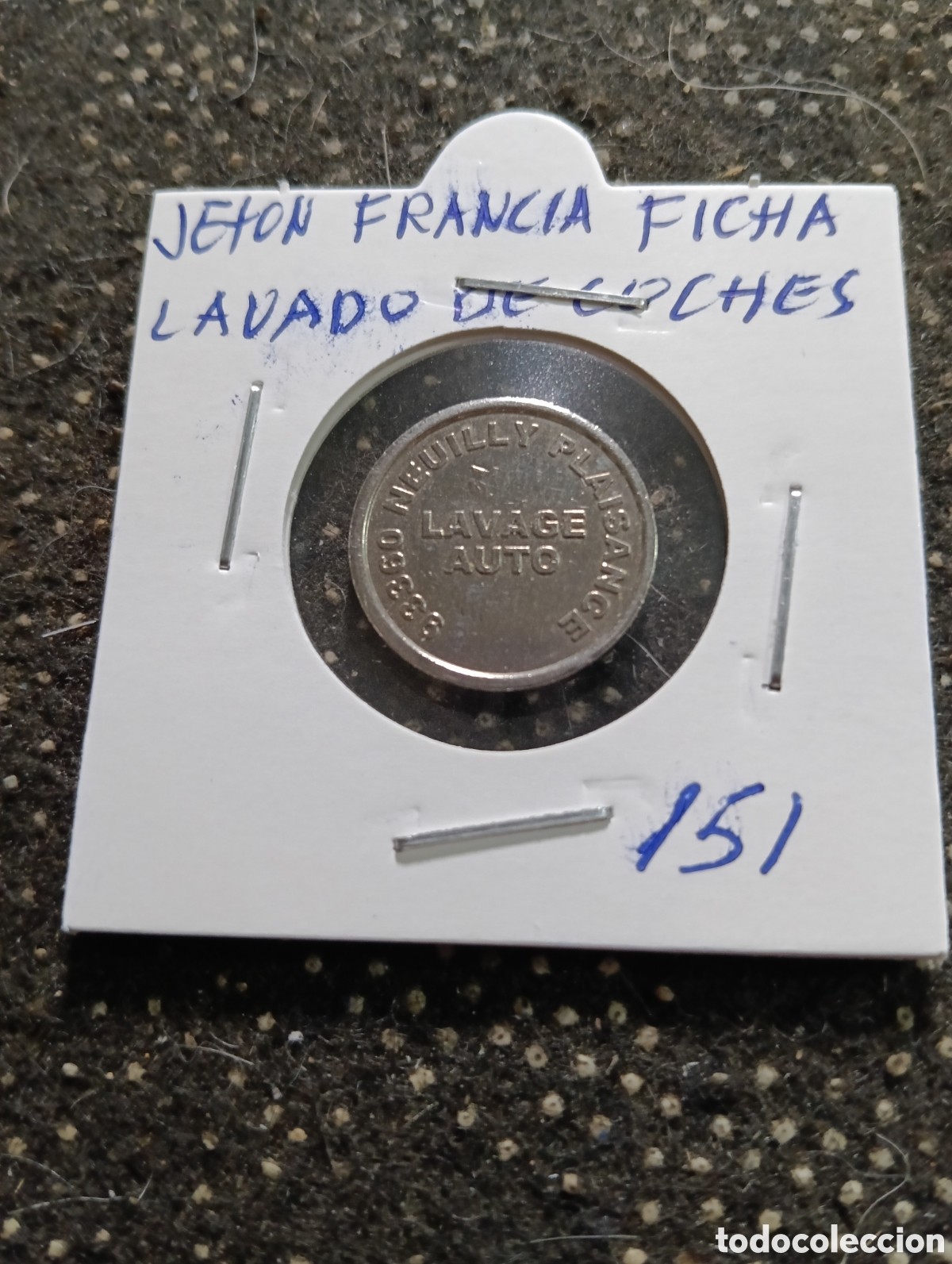 Monedas locales: Token o Jeton Francia fichas lavado de coches