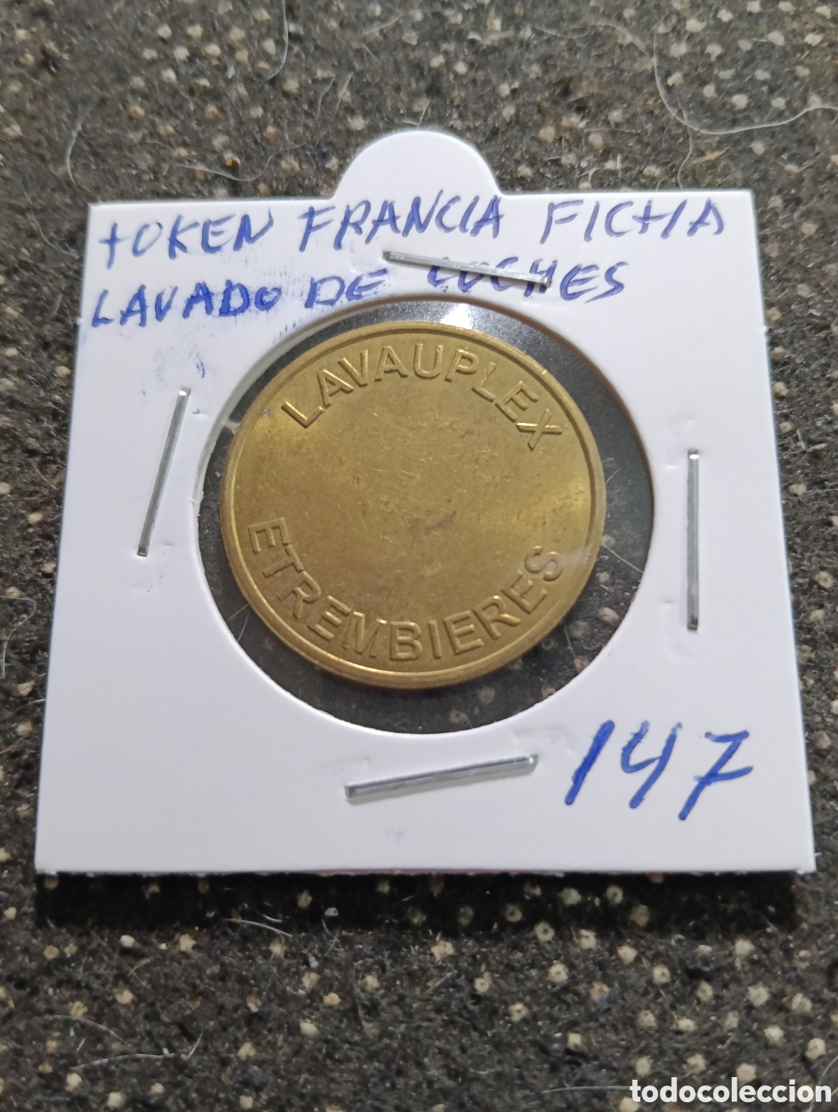 Monedas locales: Token o Jeton Francia fichas lavado de coches