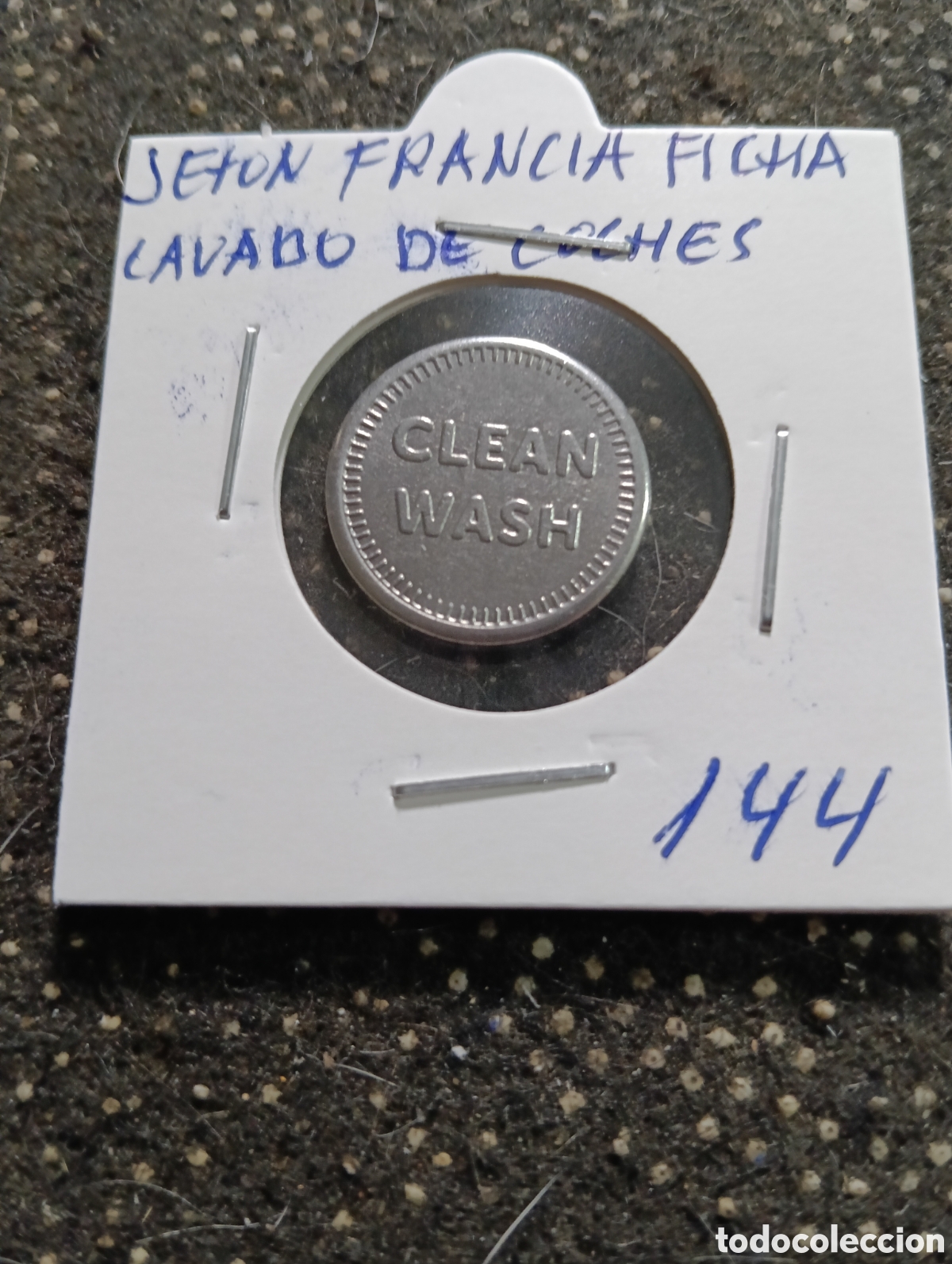Monedas locales: Token o Jeton Francia ficha de lavado de coches peque&ntilde;a