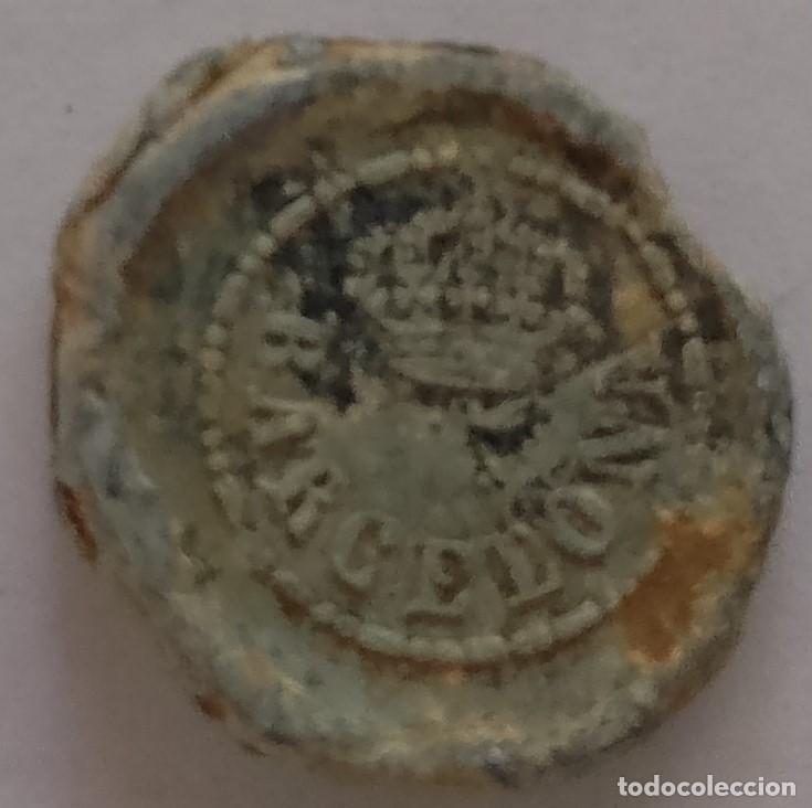 Monedas locales: (6) MARCHAMO DE BARCELONA 1865 BONITOS ESCUDOS SUPERIORES