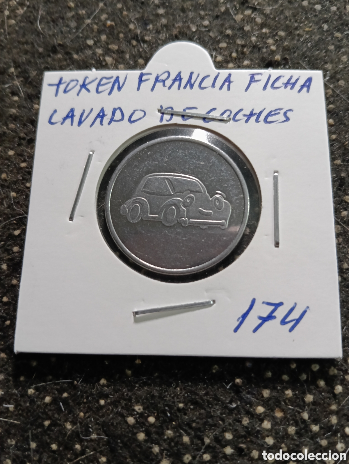 Monedas locales: Token o Jeton Francia ficha lavado de coches