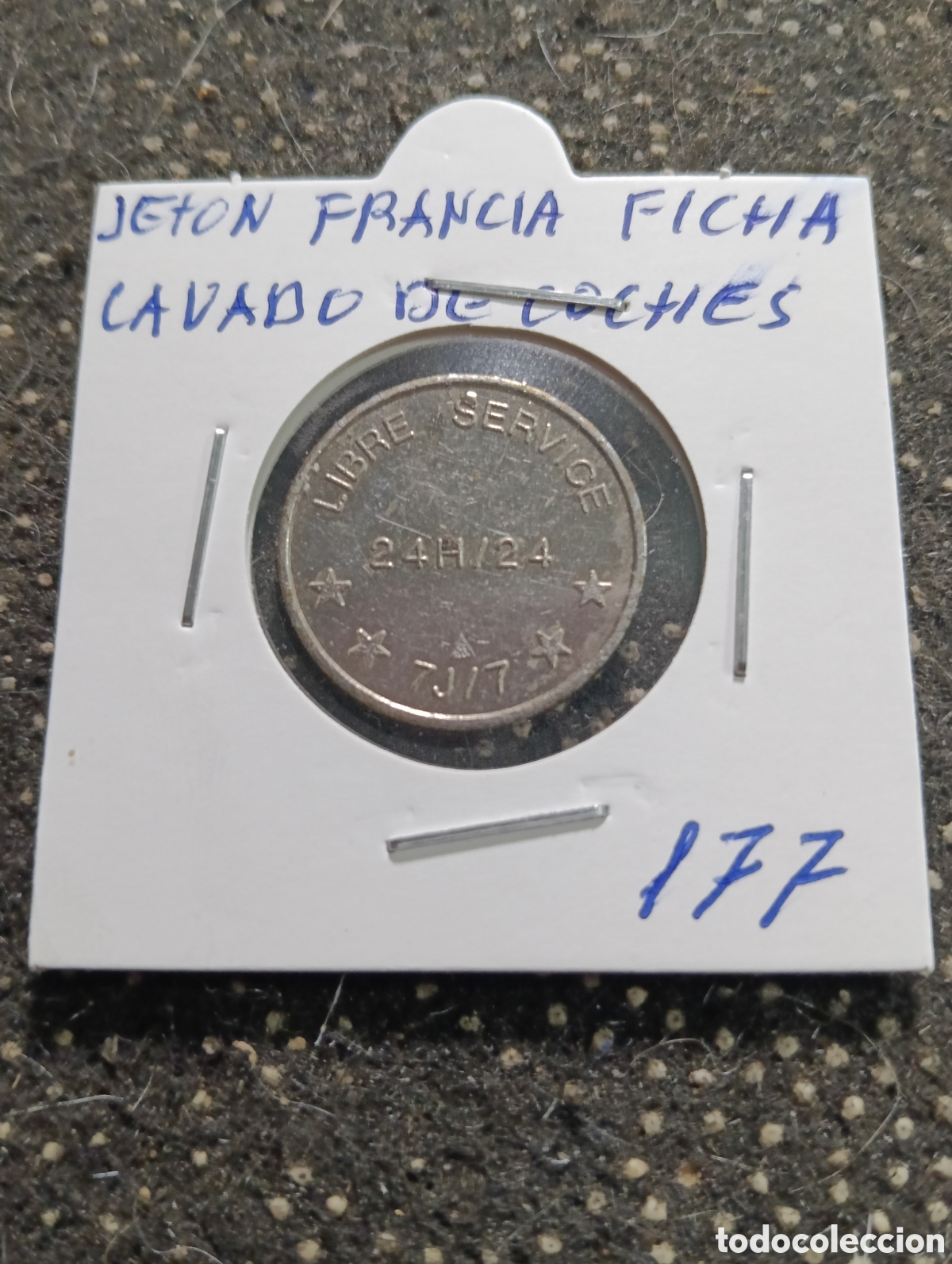 Monedas locales: Token o Jeton Francia ficha lavado de coches