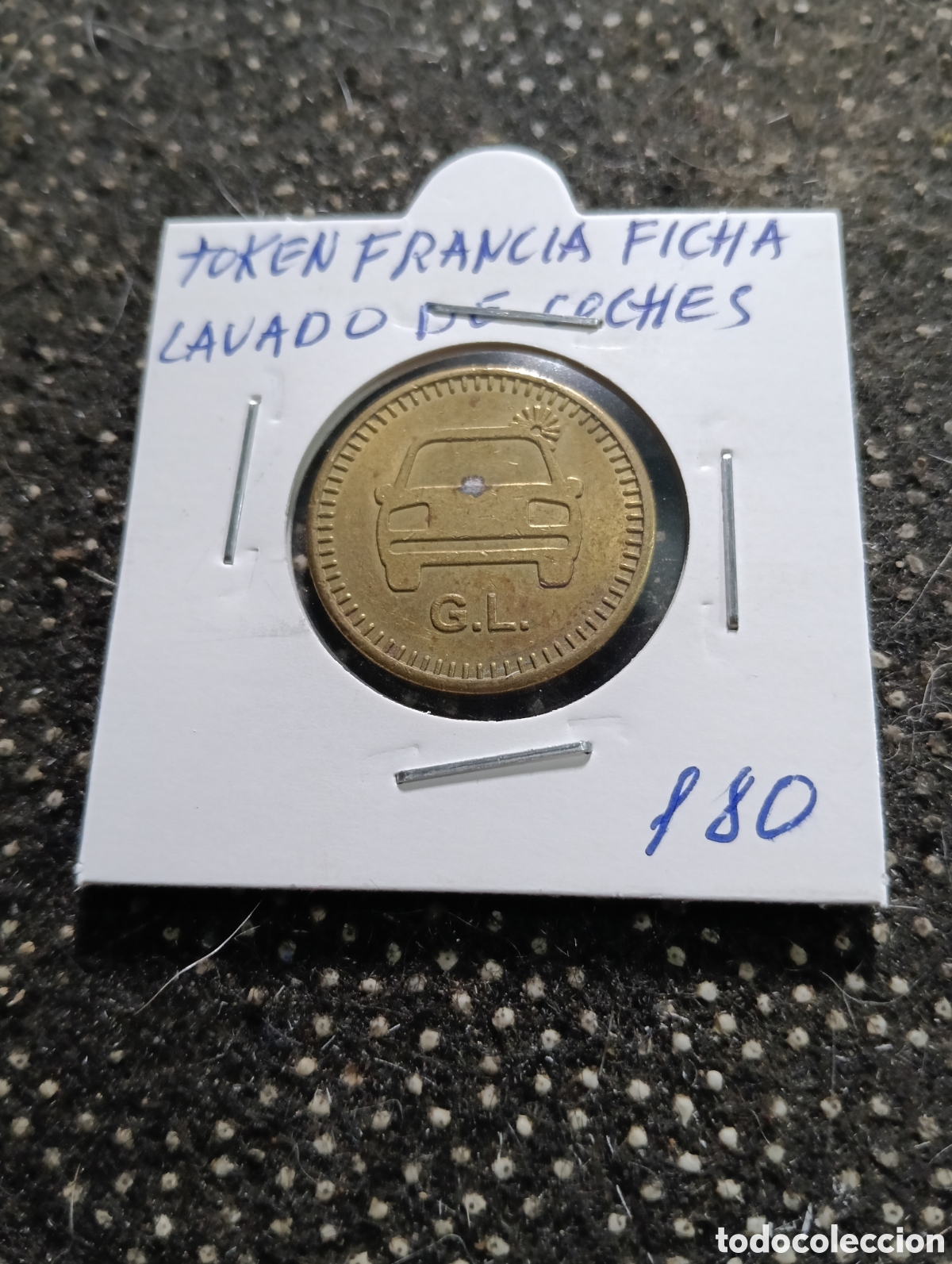 Monedas locales: Token o Jeton Francia ficha lavado de coches