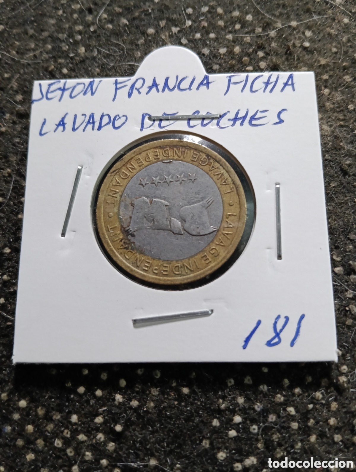 Monedas locales: Token o Jeton Francia ficha lavado de coches