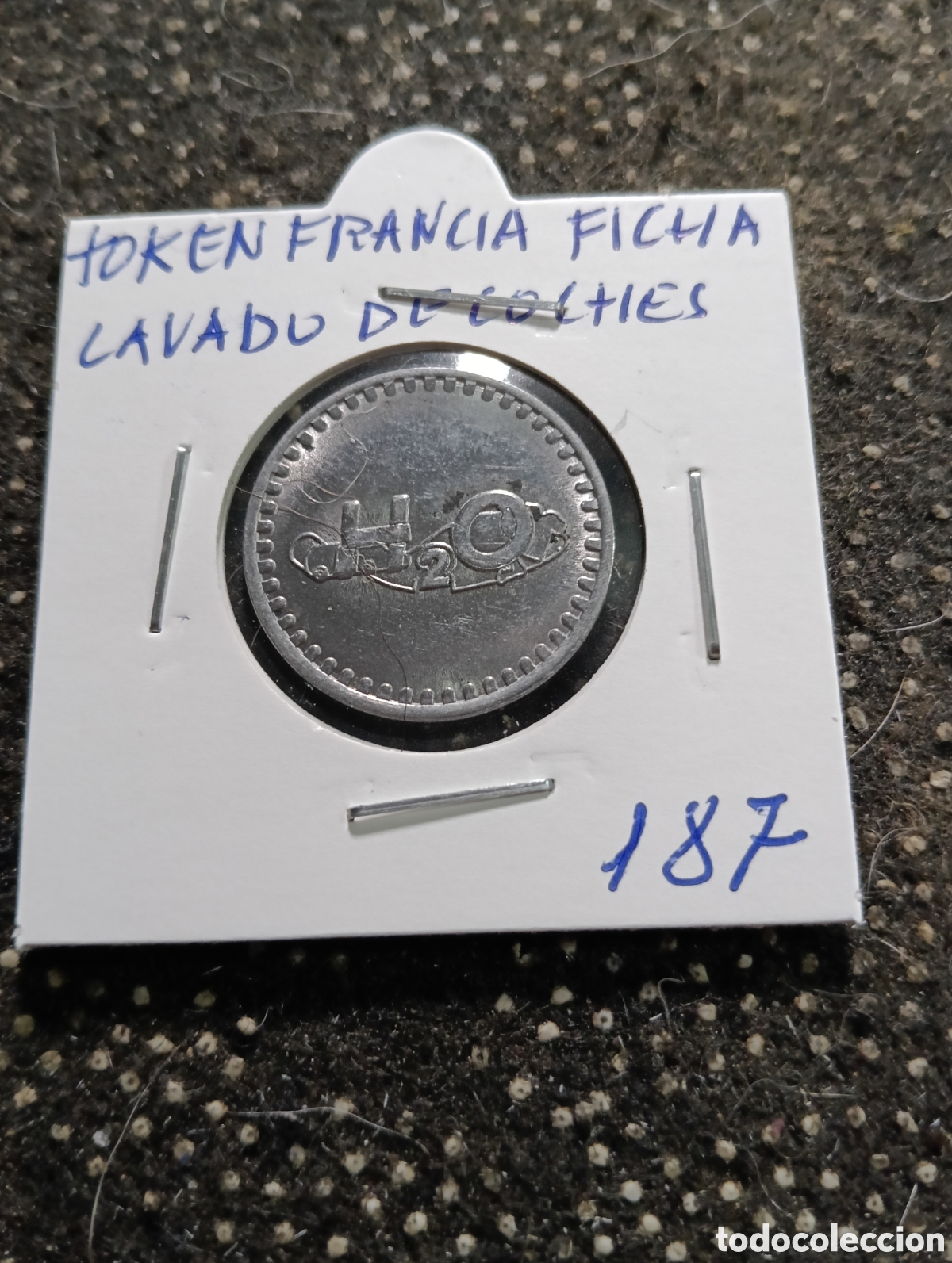 Monedas locales: Token o Jeton Francia ficha lavado de coches