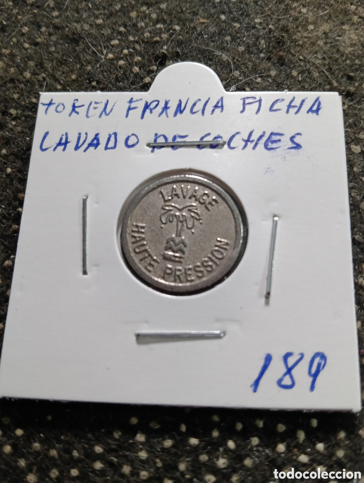 Monedas locales: Token o Jeton Francia ficha lavado de coches
